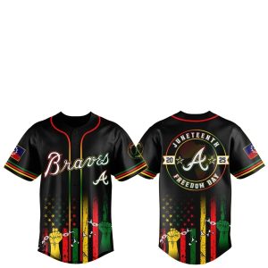 Atlanta Braves Juneteenth Day 2025 Baseball Jersey Hat