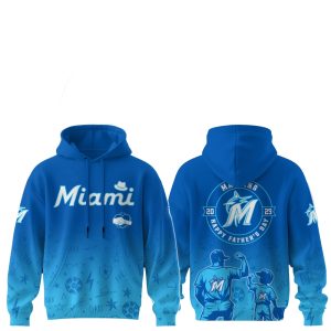2025 Miami Marlins Happy Father Day Hoodie