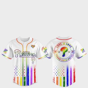 Philadelphia Phillies Pride Month Love Is Love 2025 Jersey
