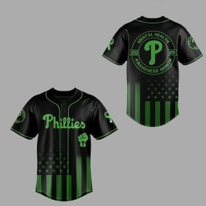 Phillies Mental Health Awareness Month 2025 Baseball Jersey Combo