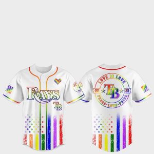 Tampa Bay Rays Pride Month Love Is Love 2025 Jersey