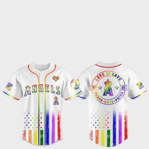 Los Angeles Angels Pride Month Love Is Love 2025 Jersey