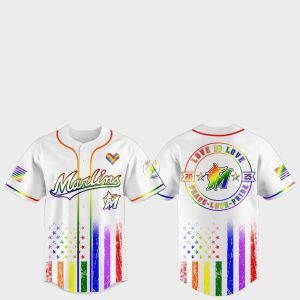 Miami Marlins Pride Month Love Is Love 2025 Jersey