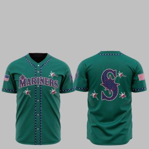 2025 Seattle Mariners Happy Independence Day Baseball Jersey 1 1