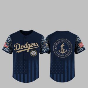 2025 LA Dodgers US Navy Appreciation Night Jersey 1 1