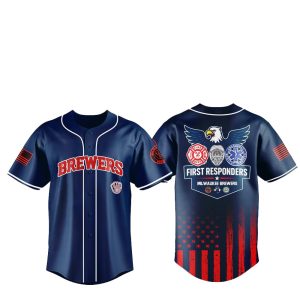 2025 Milwaukee Brewers First Responders Night Jersey