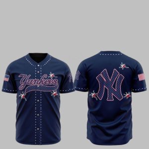 2025 NY Yankees Happy Independence Day Baseball Jersey 1 1
