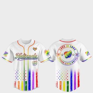 Washington Nationals Pride Month Love Is Love 2025 Jersey