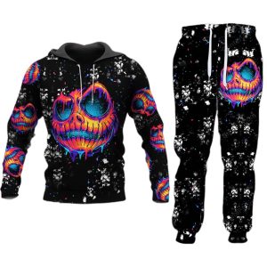 Halloween Jack Skellington Combo Hoodie Sweatpants 2025 1