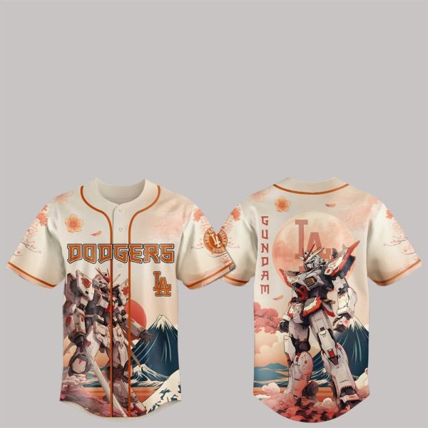 1 2025 Gundam LA Dodgers Japan Jersey