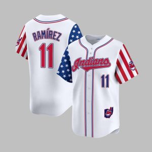 2025 Indians Ramirez Jones Fouth Of July Jersey 1 1