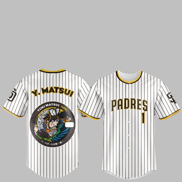 2 SD Padres Japan Rising Stars Yuki Matsui Jersey 2025