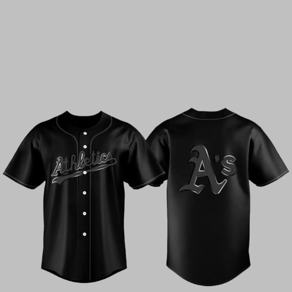 2025 Athletics Back In Black Jersey