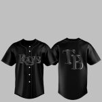 2025 Bay Rays Back In Black Jersey