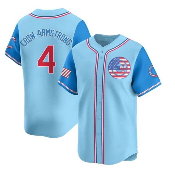 2025 Cubs Crow Armstrong 4th Of July Jersey 1 2