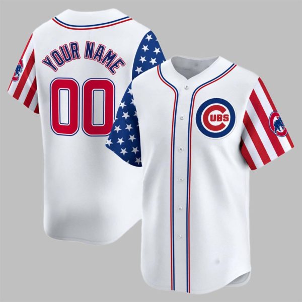 2025 Cubs Crow Armstrong Fouth Of July Jersey 1 2