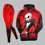 2025 Halloween Back Red Nightmare Combo Hoodie Leggings
