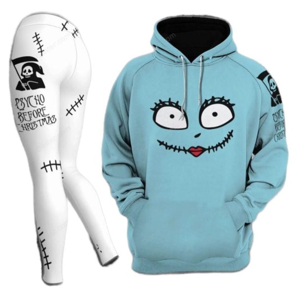 2025 Halloween Christmas Nightmare Combo Hoodie Leggings 1 2
