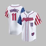 2025 Indians Ramirez Jones Fouth Of July Jersey
