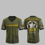 2025 LA Chargers 250th Anniversary US Army Jersey