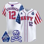 2025 Navy Staubach Fouth Of July Jersey