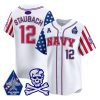 2025 Navy Staubach Fouth Of July Jersey 1 2