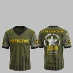 2025 SF 49ers 250th Anniversary US Army Jersey