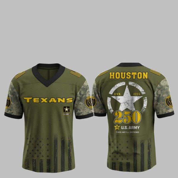 2025 Texans 250th Anniversary US Army Jersey 1 1