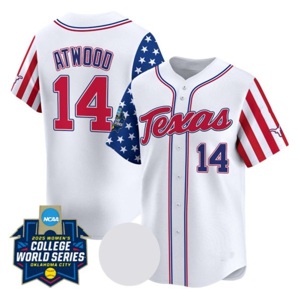 2025 Texas At Wood Fouth Of July Jersey 1 2