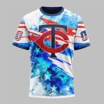 2025 Twins Independence Day 4th Of July Shirt