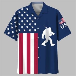 Independence Day Bigfoot Hawaiian Shirt 1