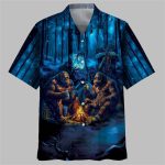 Camping Bigfoot Crazy Friend Hawaiian Shirt