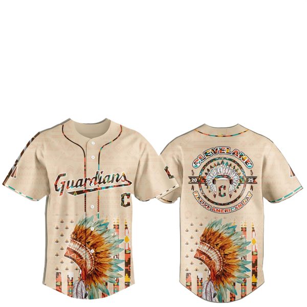 Cleveland Guardians Special Native American Day Jersey 2025