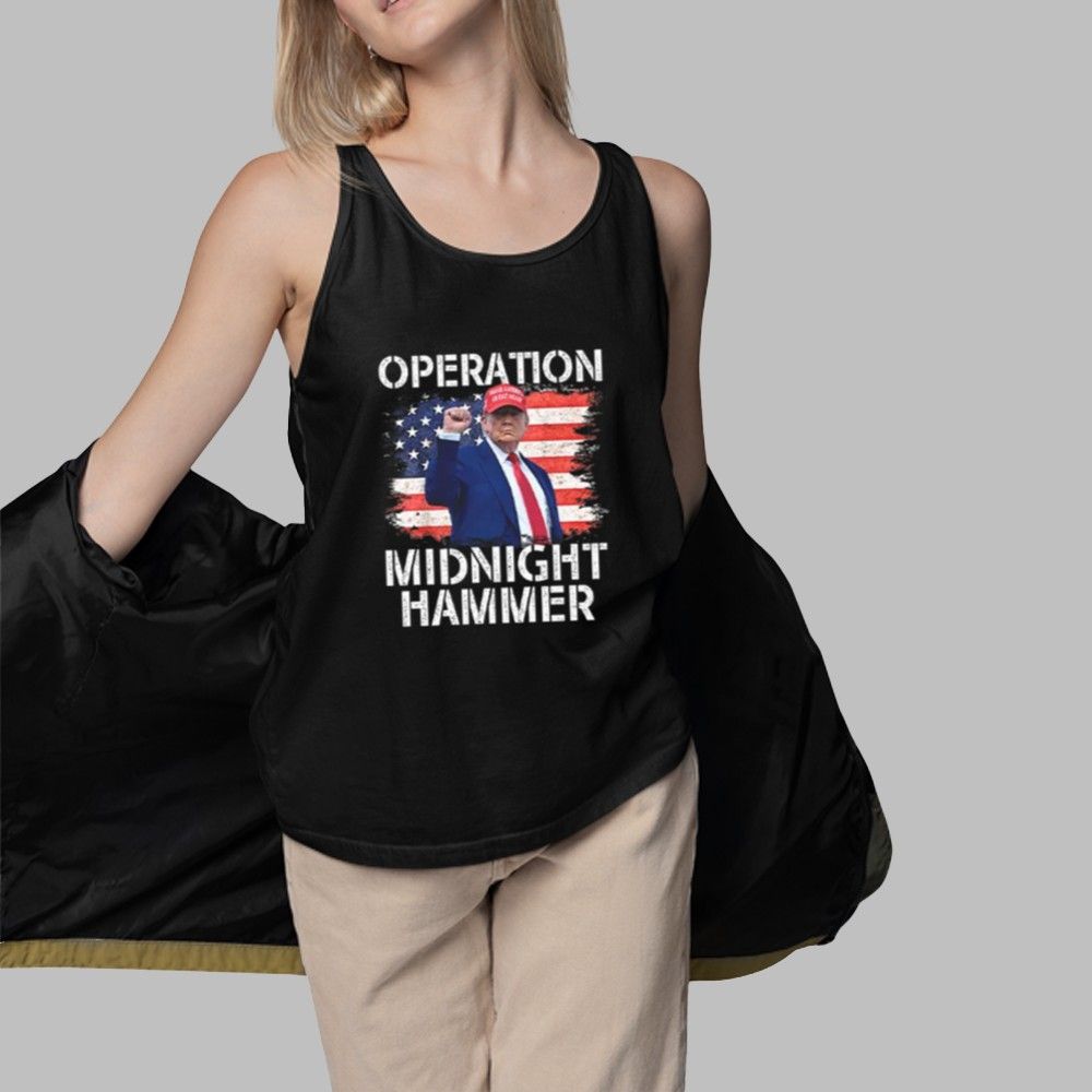 Donald Trump Operation Midnight Hammer USA Flag Shirt 5 Donald Trump Operation Midnight Hammer USA Flag Shirt 3 1