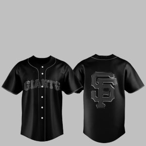 2025 SF Giants Back In Black Jersey 1