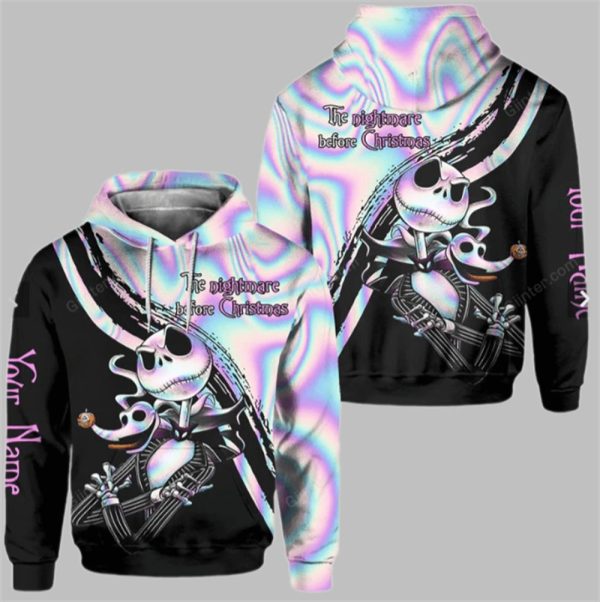 Halloween 2025 Custom Jack Skellington Combo Hoodie Leggings 2
