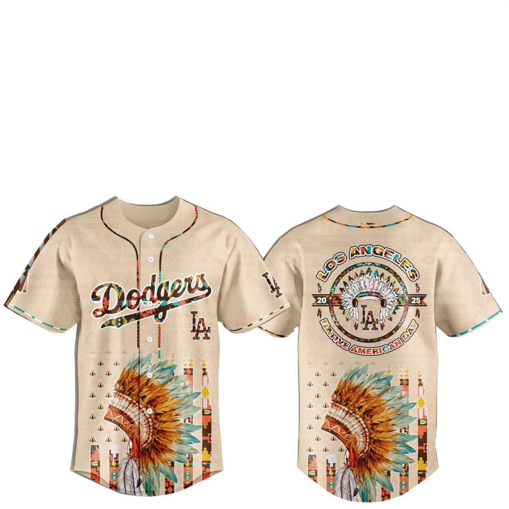Los Angeles Dodgers Special Native American Day Jersey 2025