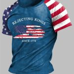 Men's Rejecting Kings Since 1776 Print Short Sleeve T-Shirt