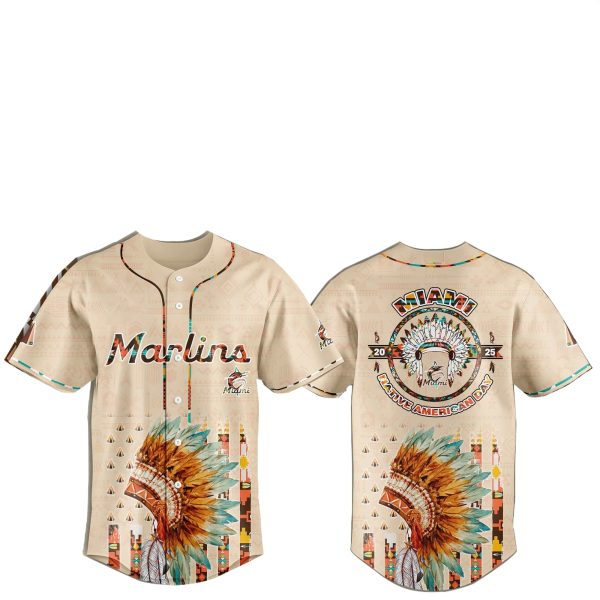 Miami Marlins Special Native American Day Jersey 2025