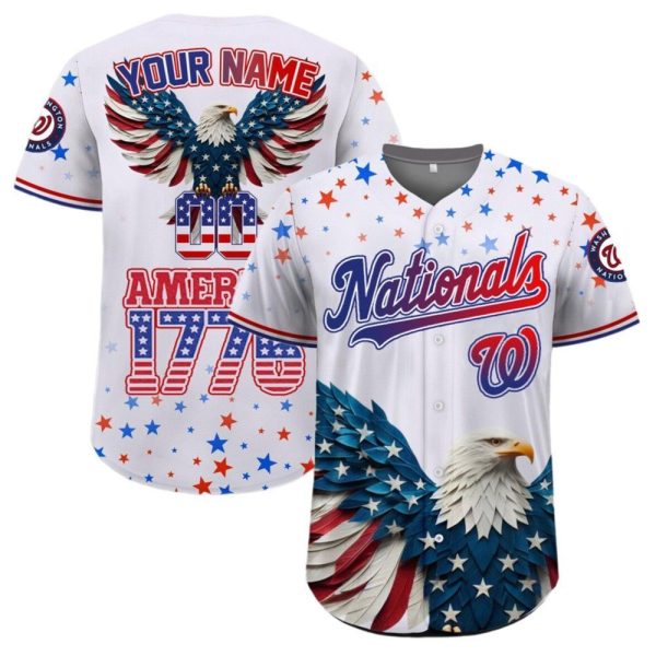 Nationals Independence Day Baseball Jersey 2025 1 2