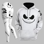 Nightmare Black & White Christmas Combo Hoodie Leggings 2025 Halloween