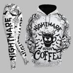 Nightmare Coffee Combo Hoodie Leggings 2025 Halloween