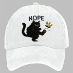 No Kings In America Cat Crown Nope Baseball Hat
