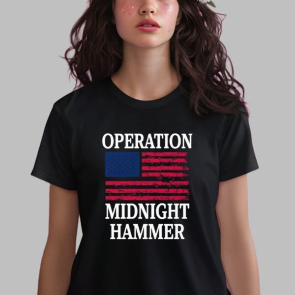 Operation Midnight Hammer with American Flag Shirt 0 2