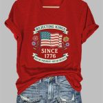 Rejecting Kings Since 1776 Not My President Not My Beliefs V-Neck T-Shirt
