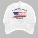 Rejecting Kings Since 1776 Print Baseball Hat