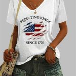 Rejecting Kings Since 1776 Print T-Shirt