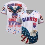 SF Giants Independence Day Baseball Jersey 2025