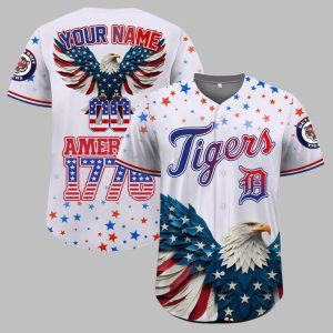 Tigers Independence Day Baseball Jersey 2025 1 1