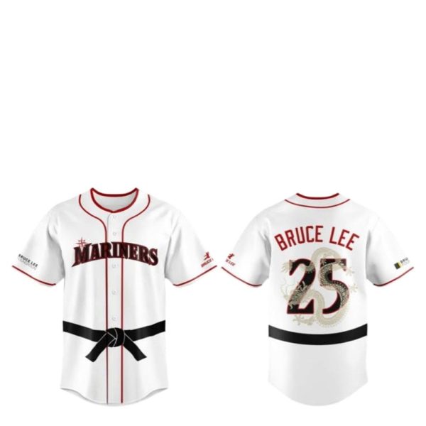 Seattle Mariners Bruce Lee Night jersey 1 2